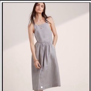 Grey linen wilfred dress